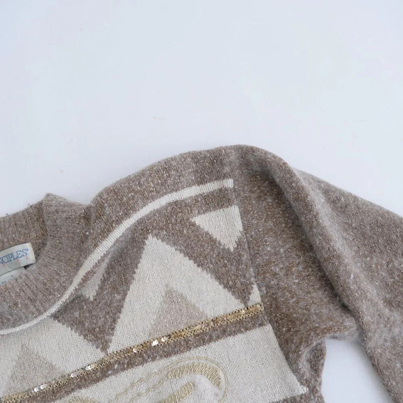 Vintage 80 Principles Petite Cream Knit 55% Silk 10% Angora 2% Wool Sweater L - Picture 6 of 12